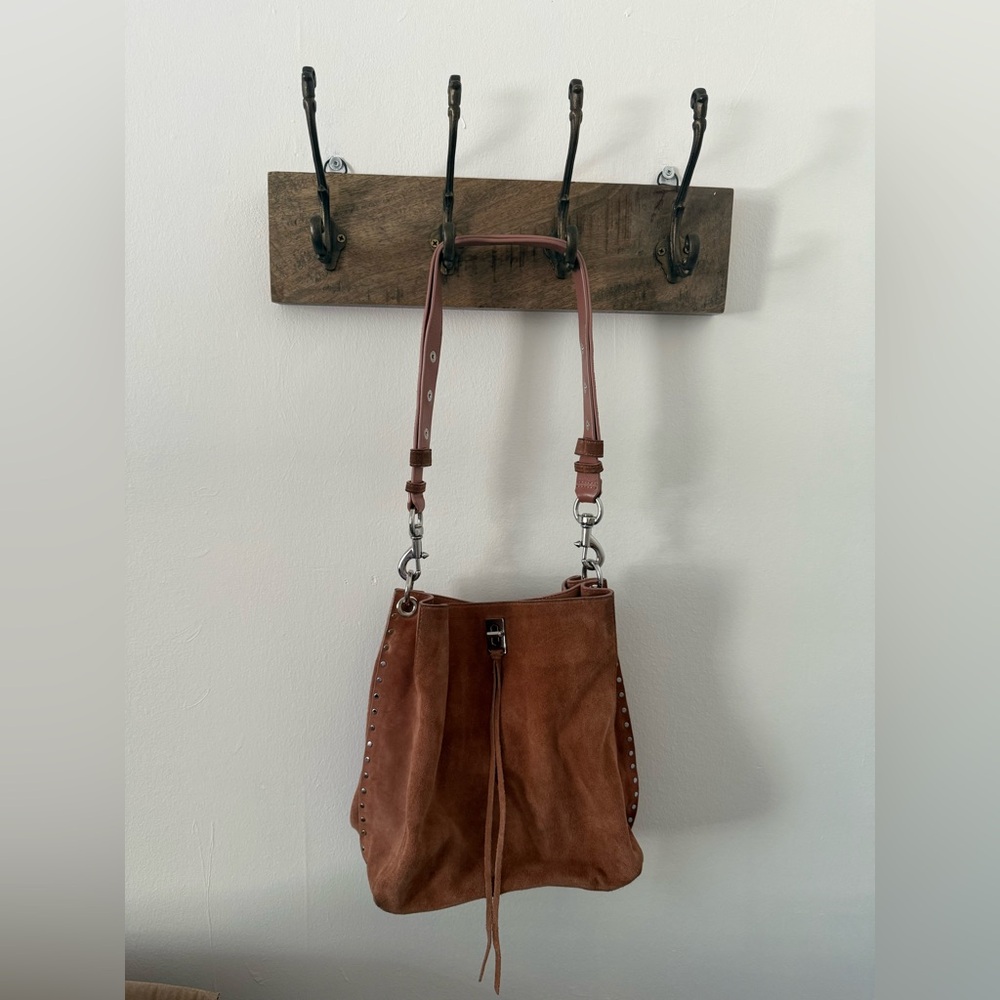 RARE Rebecca Minkoff Darren Suede Shoulder Bag